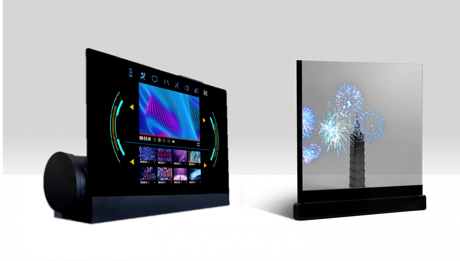 可卷式、折迭性、高透明